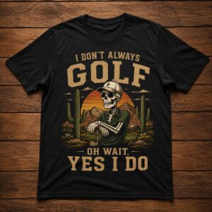 I Don't Always Golf... Yes I Do Funny Golf Shirt