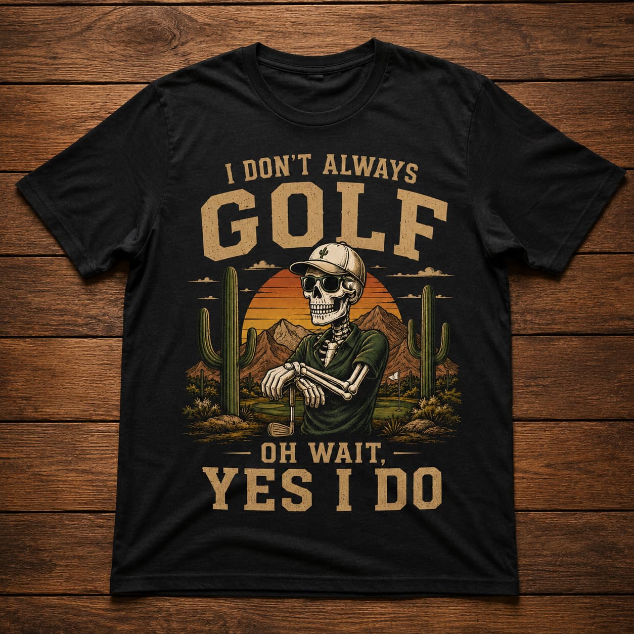 I Don't Always Golf... Yes I Do Funny Golf Shirt