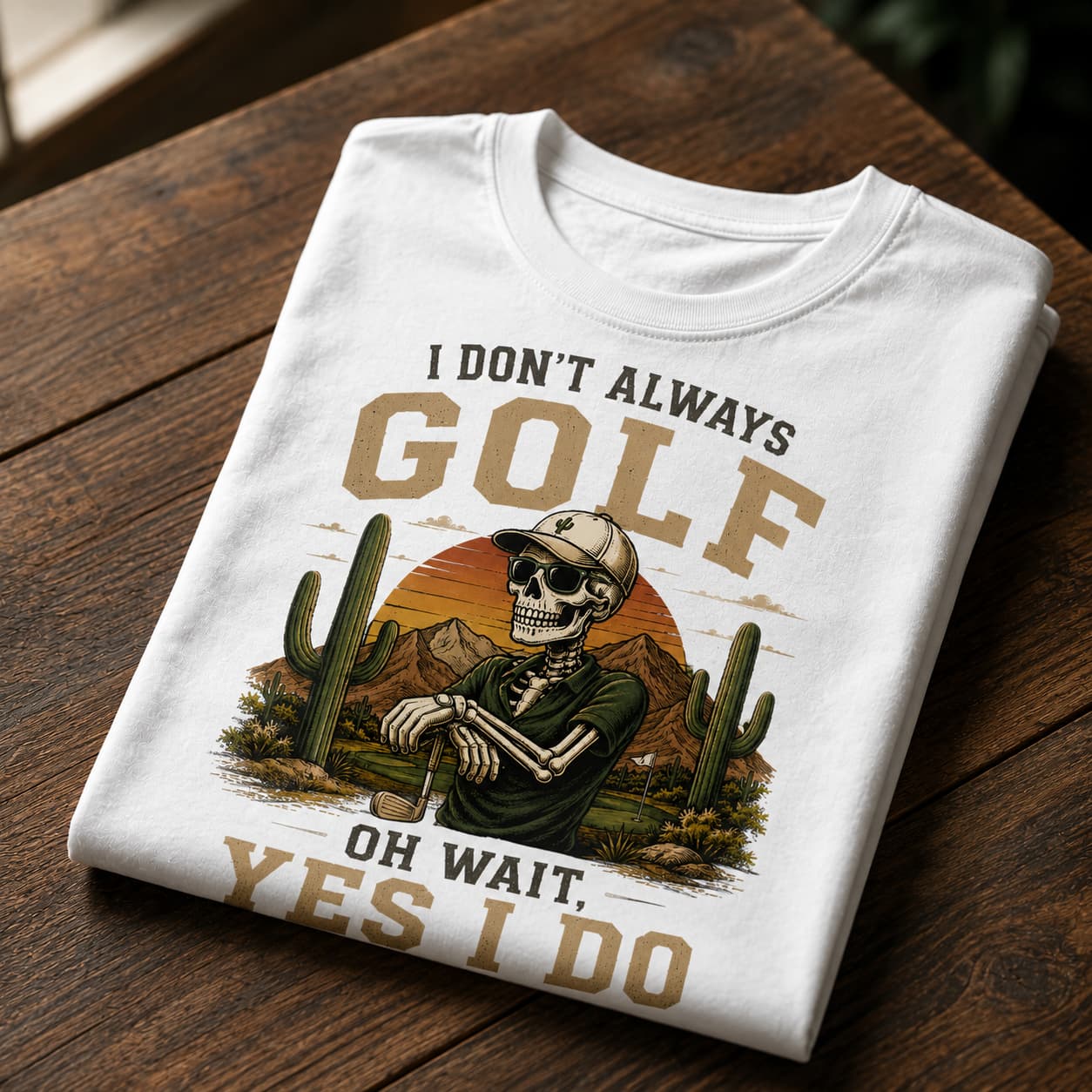I Don't Always Golf... Yes I Do Funny Golf Shirt - Image 4