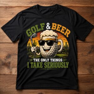 Golf & Beer Funny Golf Shirt