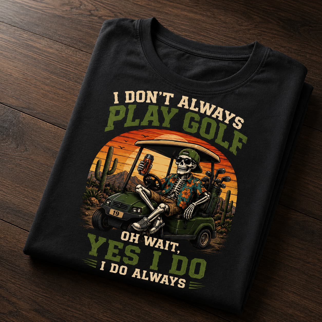 I Don't Always Play Golf Shirt - Image 2