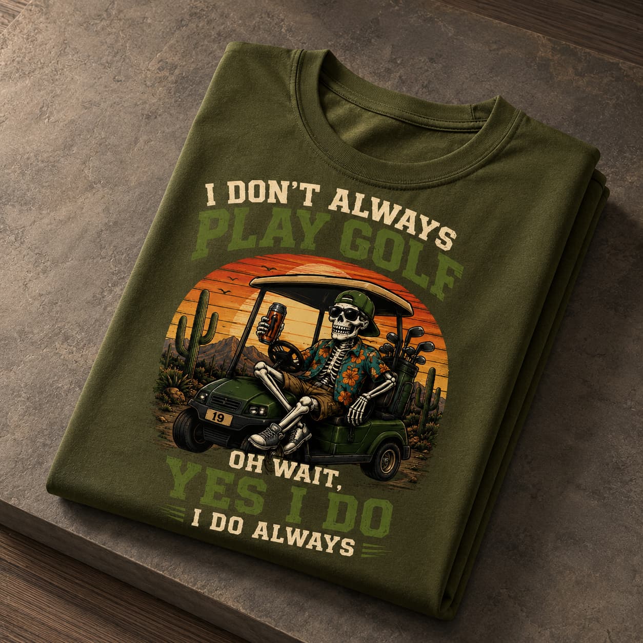 I Don't Always Play Golf Shirt - Image 3