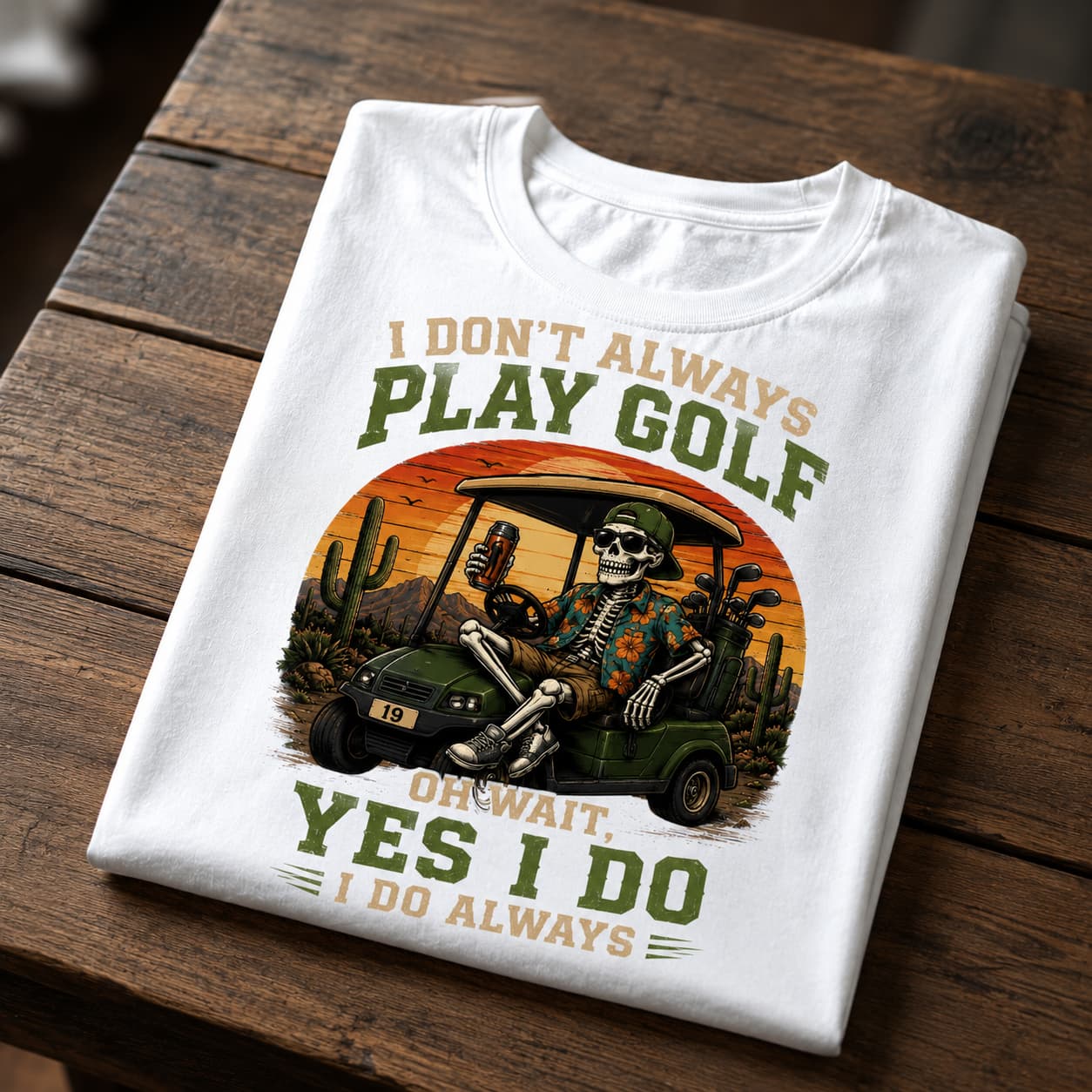 I Don't Always Play Golf Shirt - Image 4
