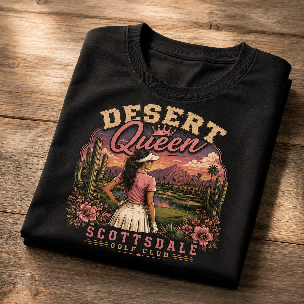 Desert Queen Scottsdale Women's Golf Shirt - Image 2