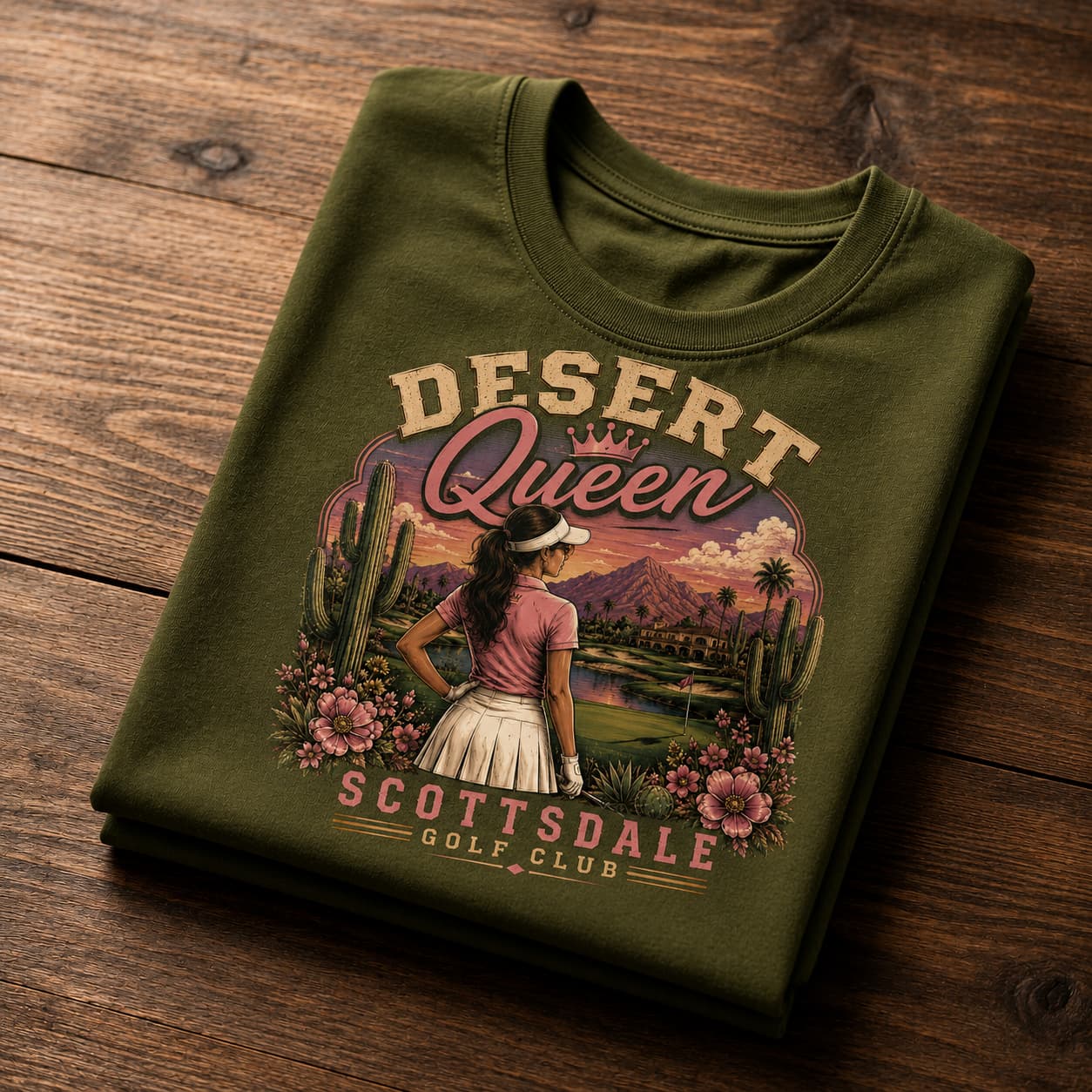 Desert Queen Scottsdale Women's Golf Shirt - Image 3