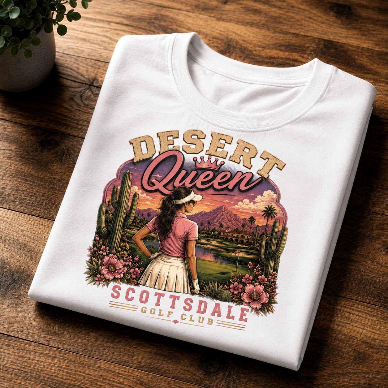 Desert Queen Scottsdale Women's Golf Shirt - Image 4