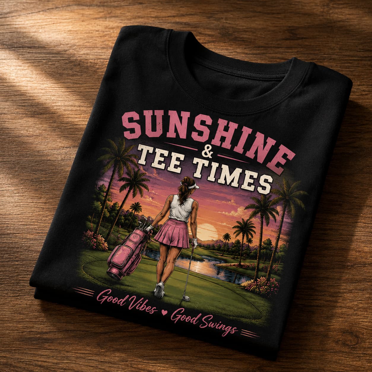 Sunshine & Tee Times Women's Golf Shirt - Image 2