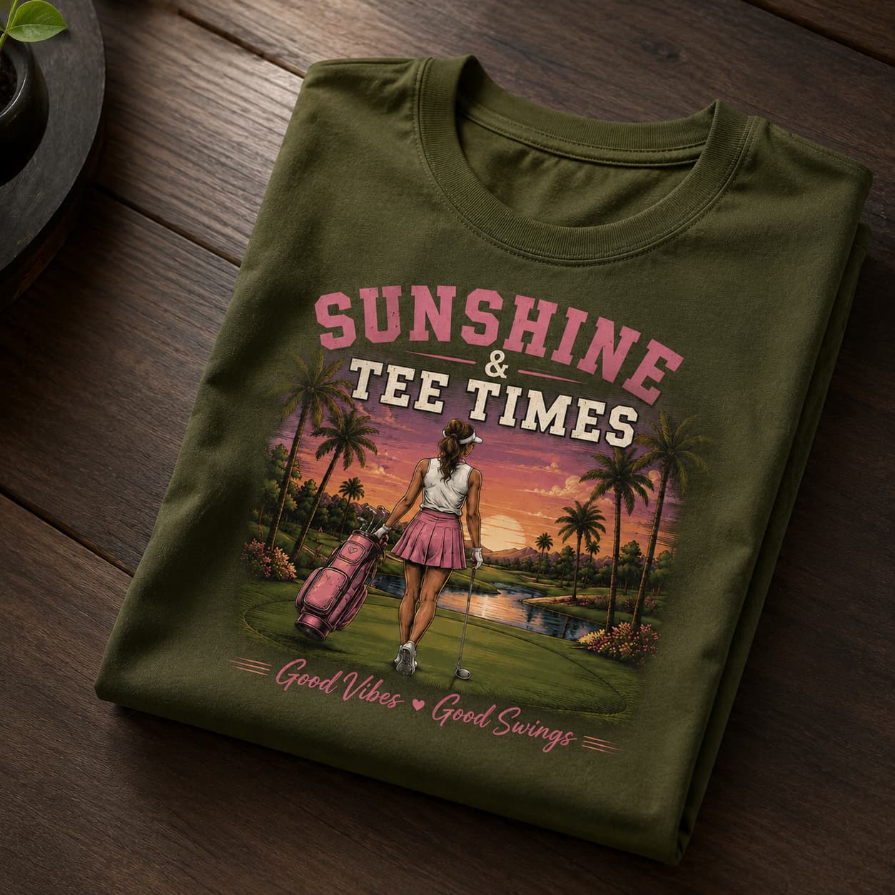 Sunshine & Tee Times Women's Golf Shirt - Image 3