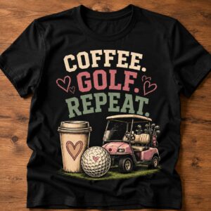 Coffee Golf Repeat Women's Golf Shirt