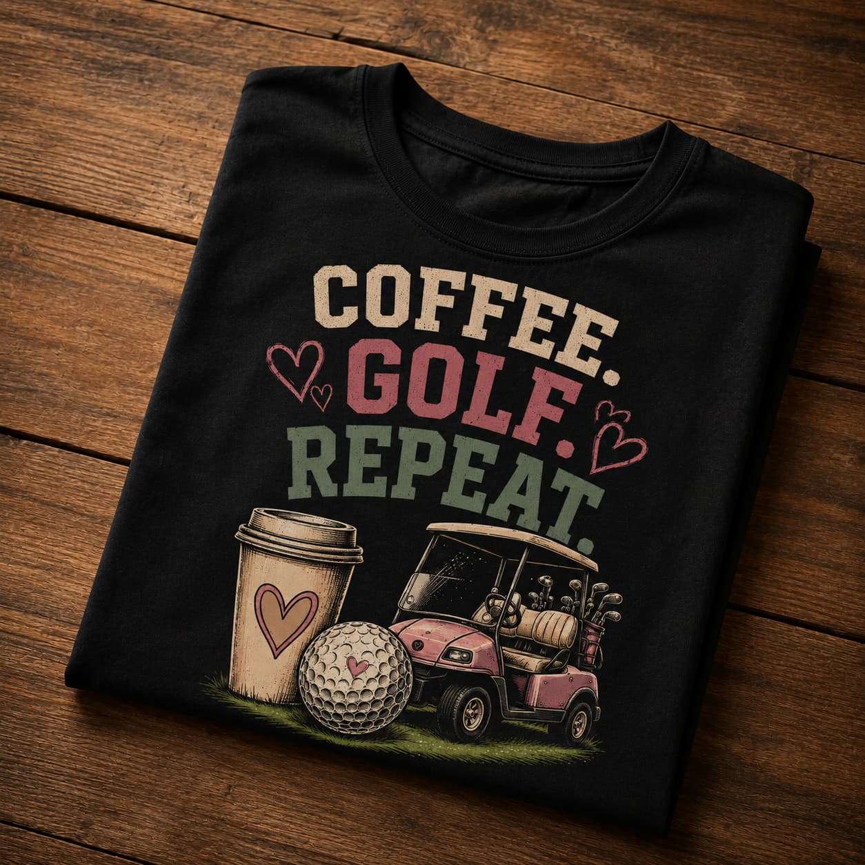 Coffee Golf Repeat Women's Golf Shirt - Image 2