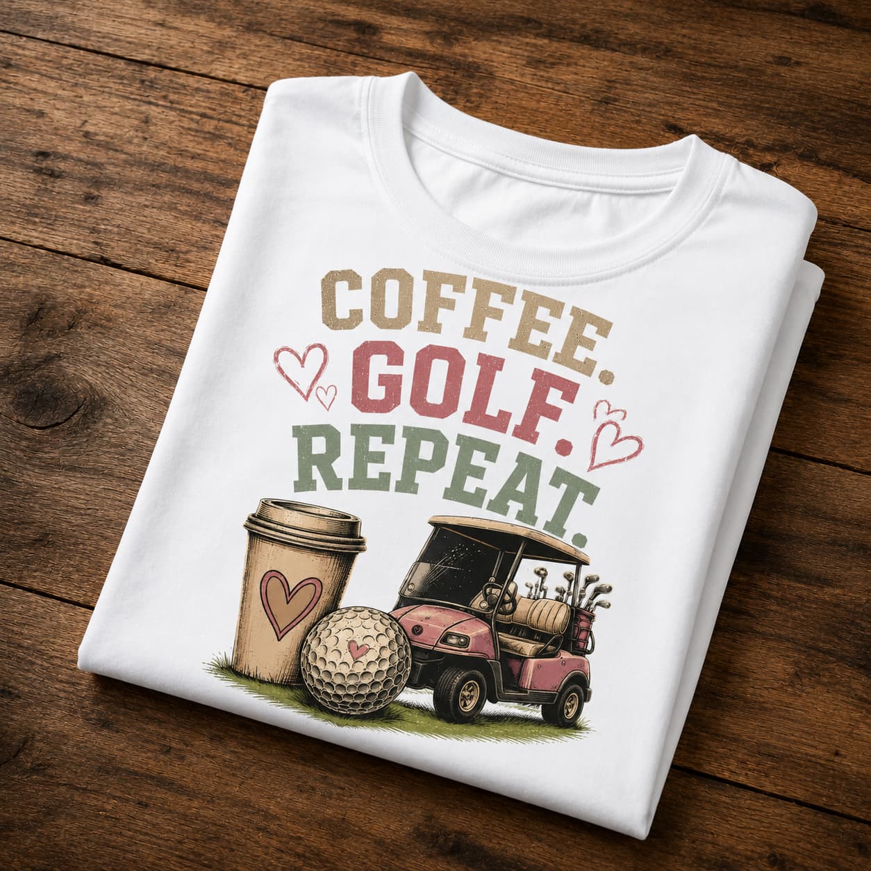 Coffee Golf Repeat Women's Golf Shirt - Image 4