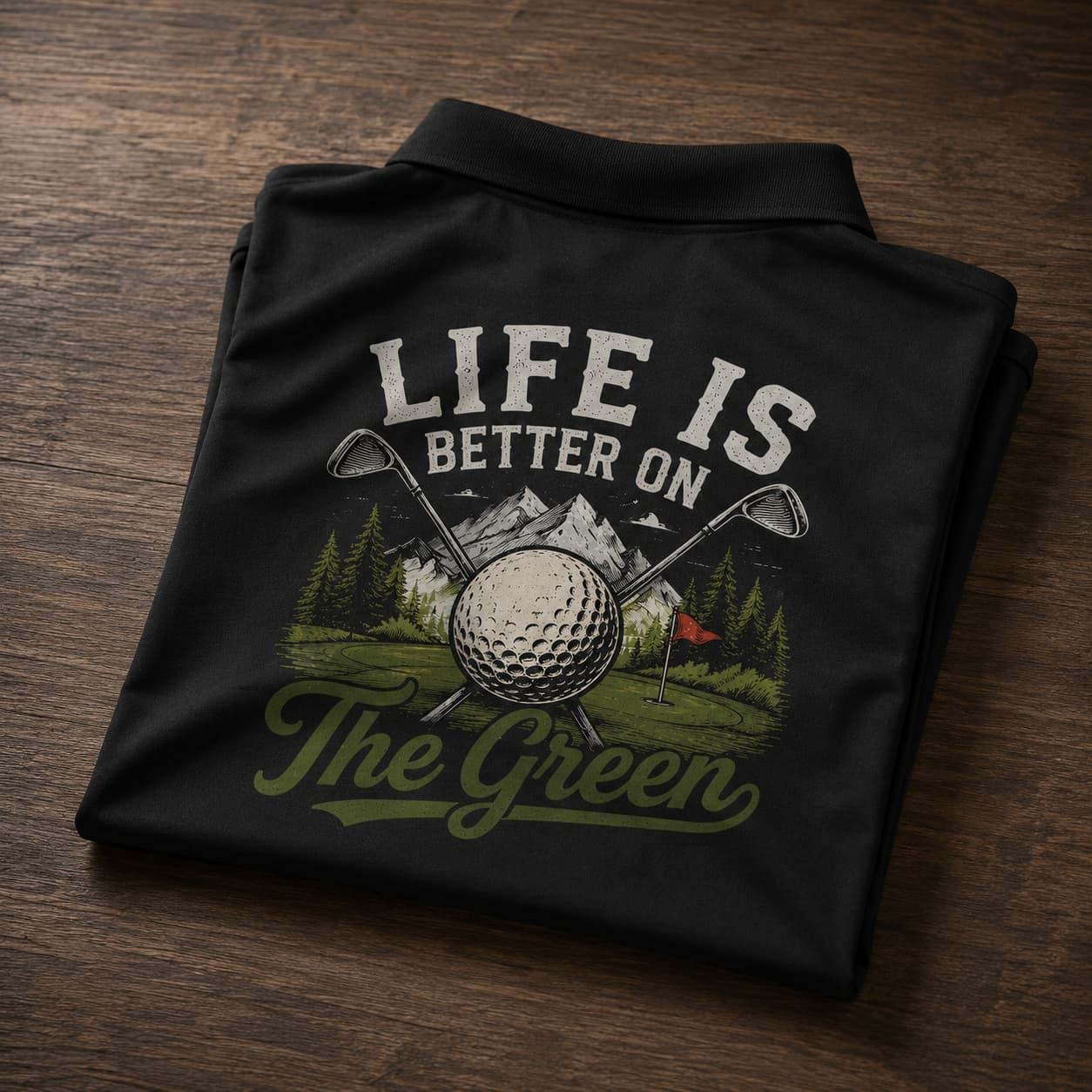 Life Is Better on the Green Premium Golf Polo - Image 2