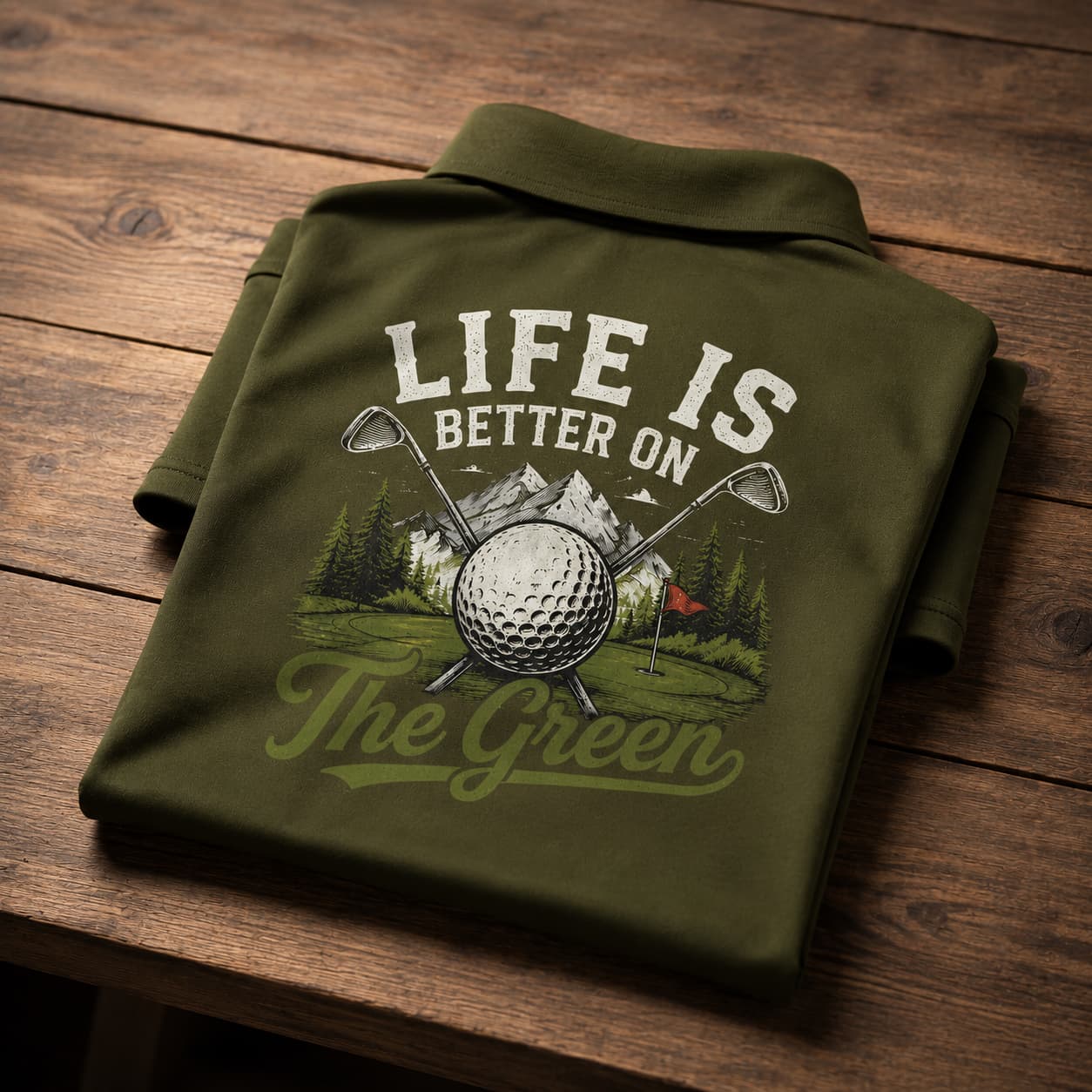 Life Is Better on the Green Premium Golf Polo - Image 3