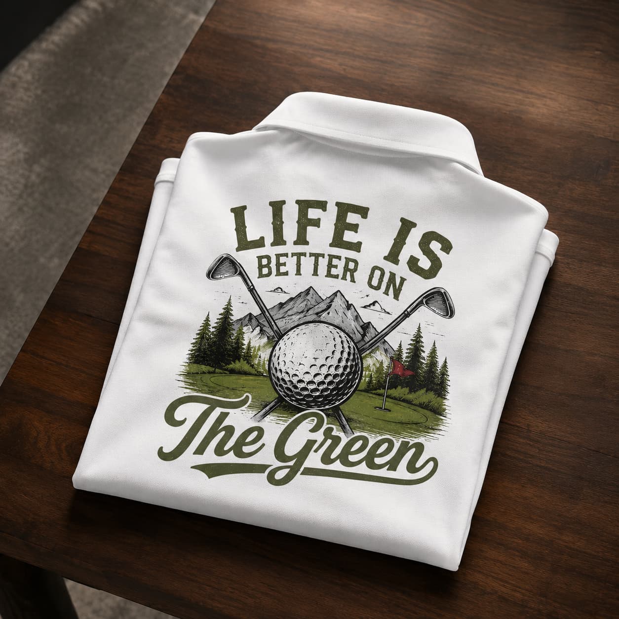 Life Is Better on the Green Premium Golf Polo - Image 4