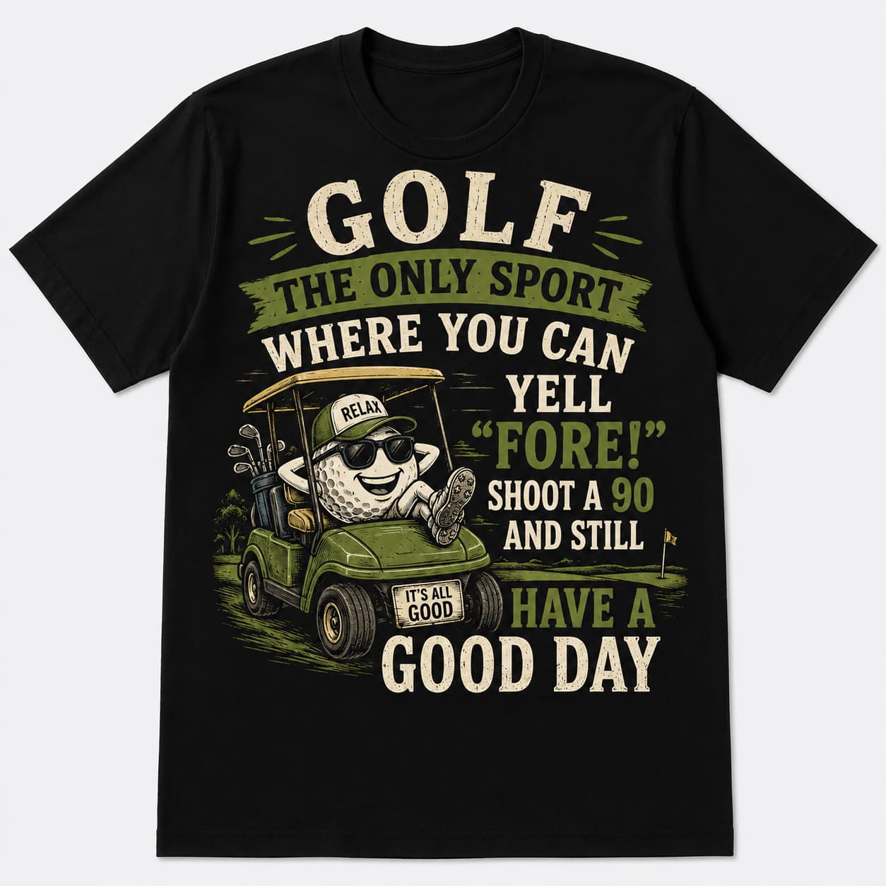 Golf Good Day Funny Golf Shirt