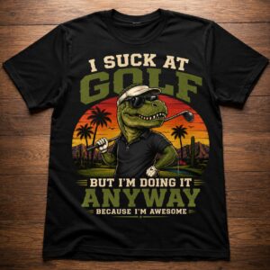 Suck At Golf Funny Golf Shirt