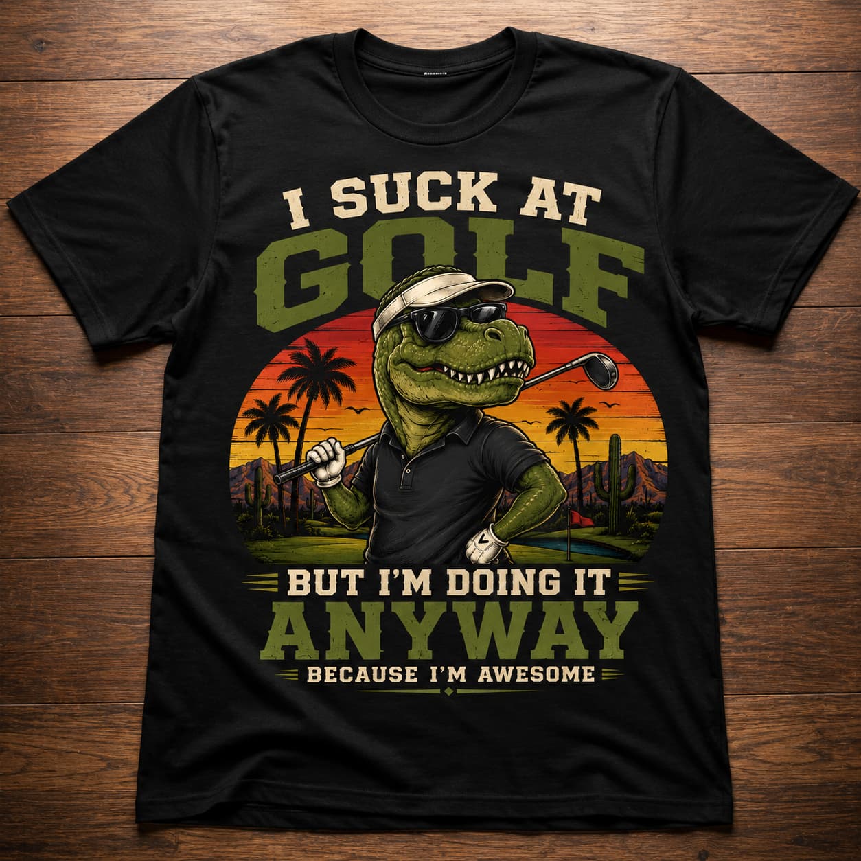 Suck At Golf Funny Golf Shirt