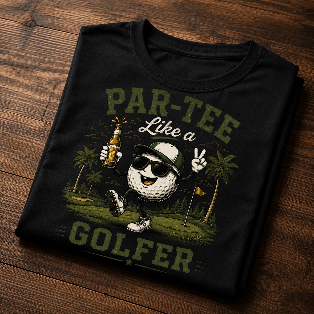 Par-Tee Like a Golfer Funny Golf Shirt - Image 2