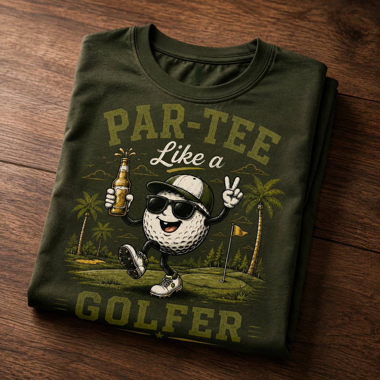 Par-Tee Like a Golfer Funny Golf Shirt - Image 3