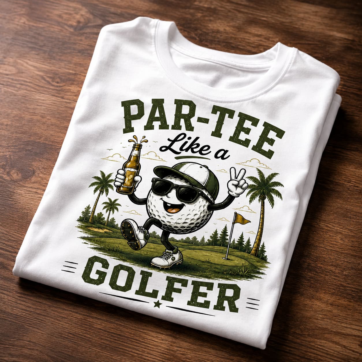 Par-Tee Like a Golfer Funny Golf Shirt - Image 4